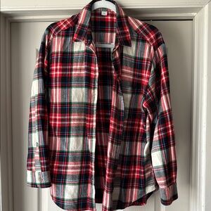 Old Navy Multicolor Plaid Flannel Shirt
